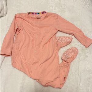 Magnetic Me Coral/Pink Footed Pajama Set